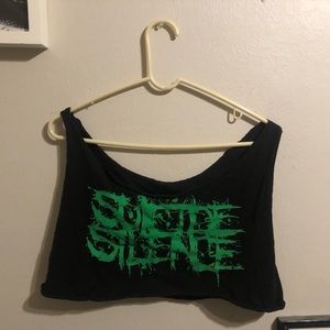 Suicide silence cropped tank top